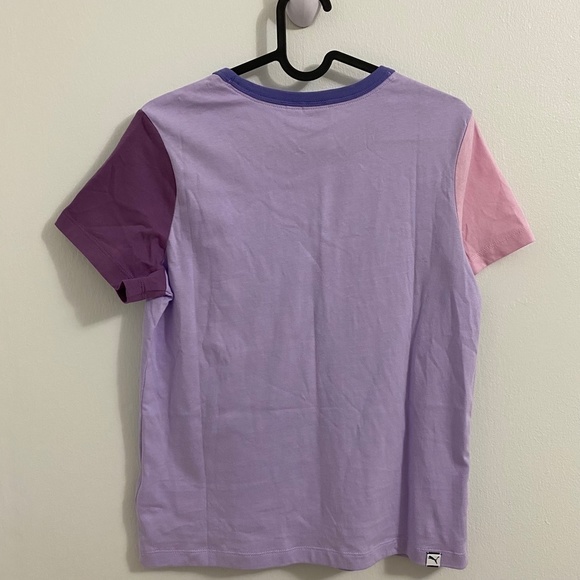 (NWT) Puma  Downtown color block t-shirt in lilac and pink - Picture 13 of 13
